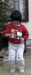 小皿で受ける