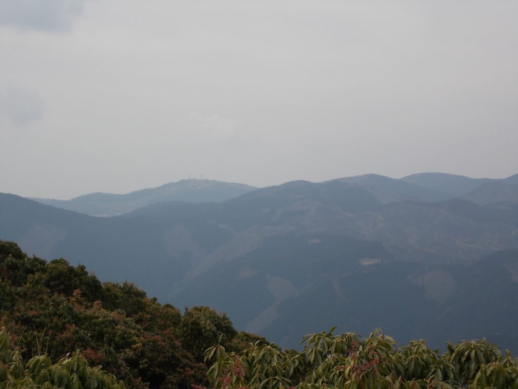 11：30　左奥は暁晴山です。