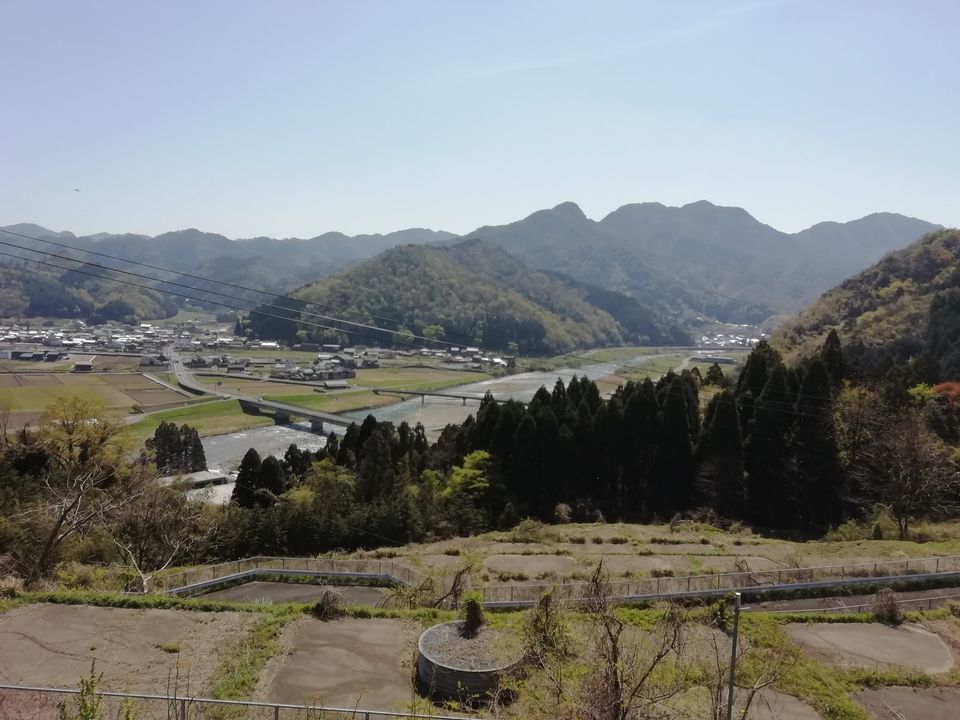 鳥取道用瀬PAからの景色