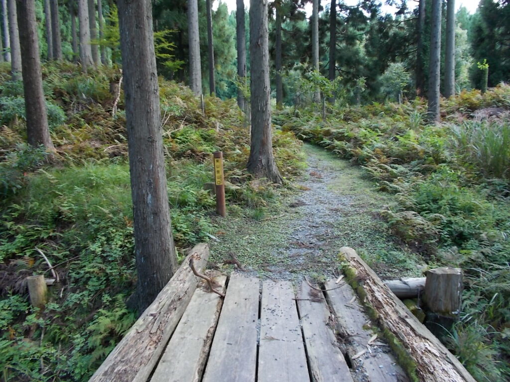 11：48　登山口にある標柱です。