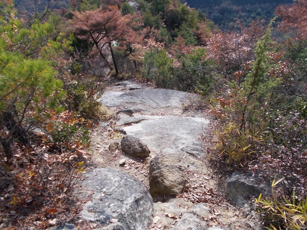 11:11 岩の多いルートです。