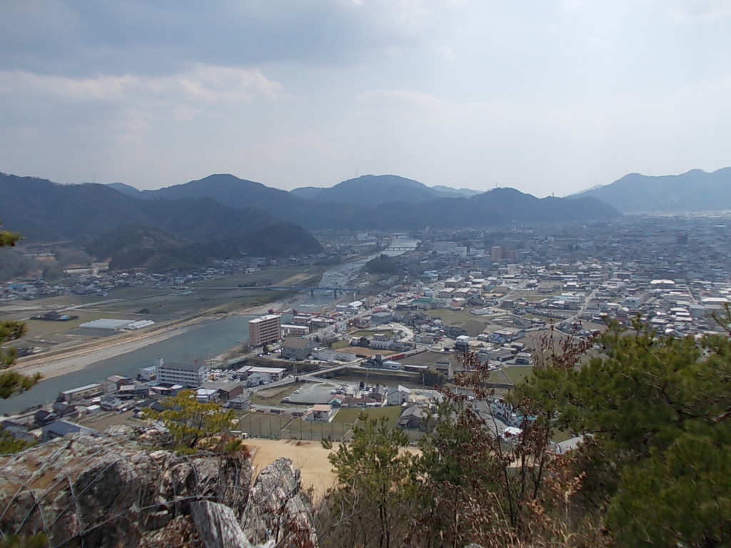 12:45 ここから見える揖保川の景色です。