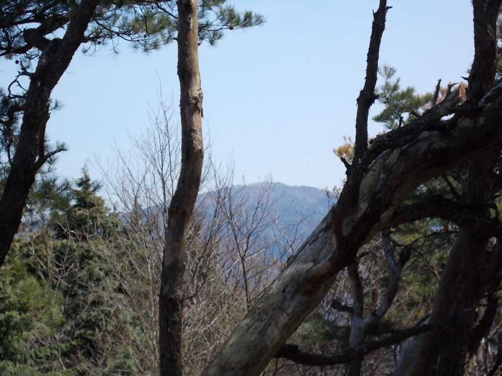 11：53　少し戻って東側の暁晴山です。
