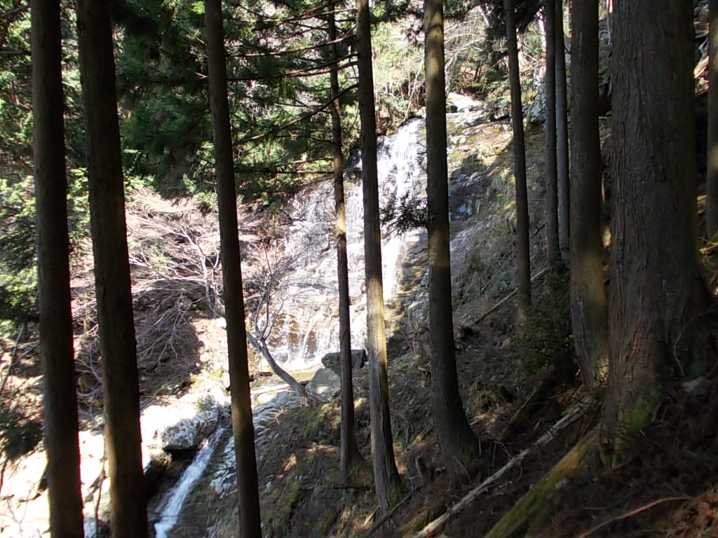 9:48 横から見た雄滝