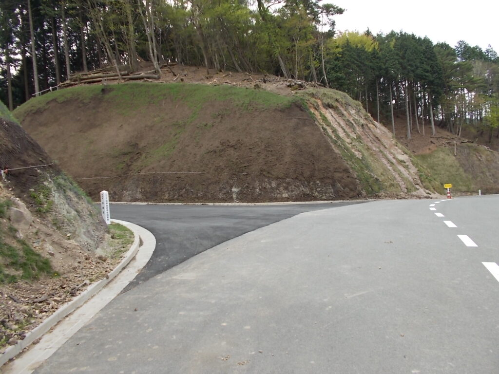 11：07　舗装路に降りて左へ行きます。案内はありませんので、ご注意を!