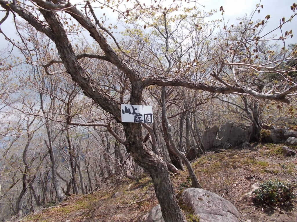 11：31　少し行くと山上庭園に着きます。