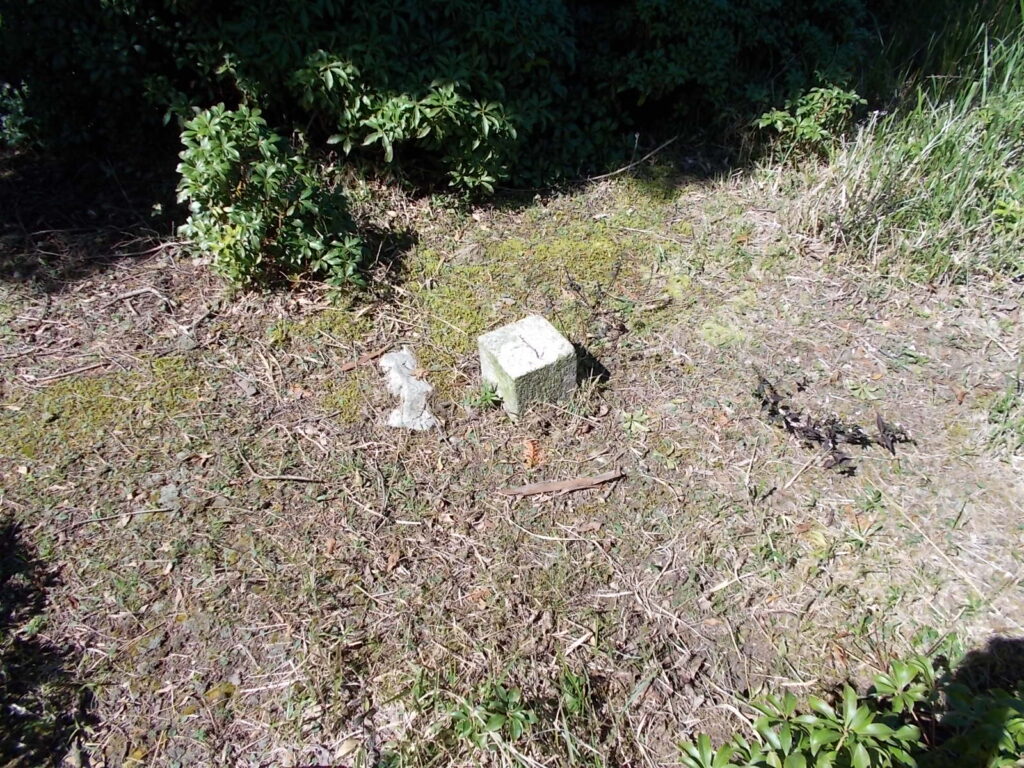 10:55 高畑山山頂にある三角点です。