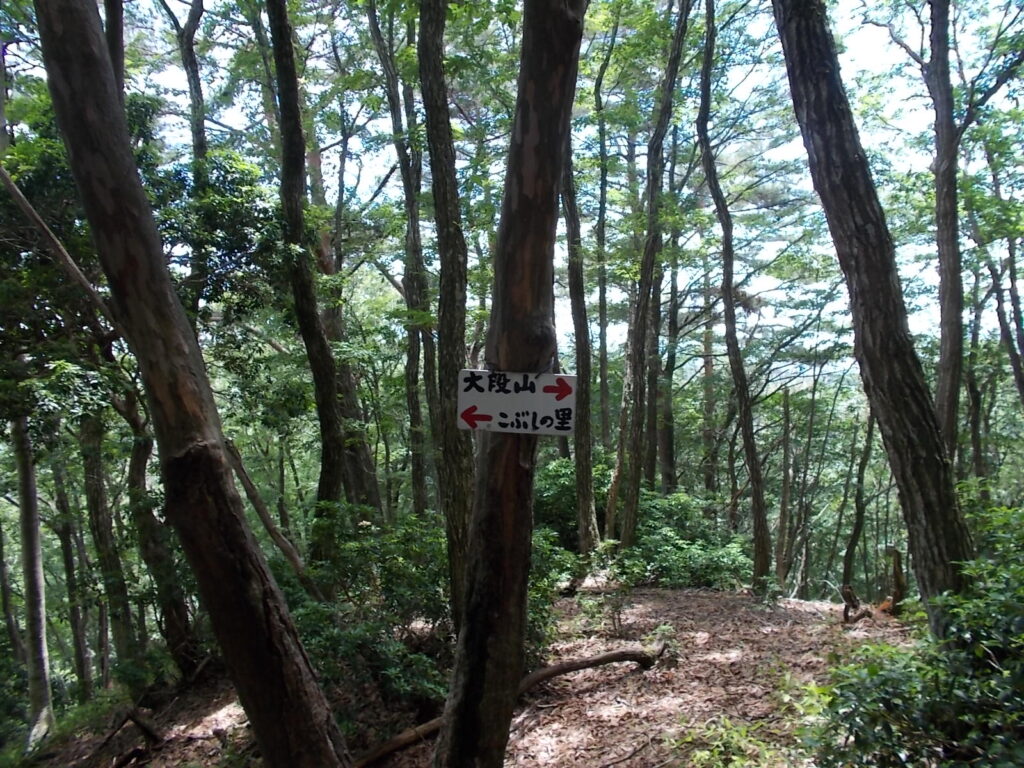 13：03　こぶしの里への案内板。