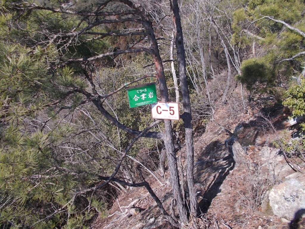 11:16 合掌岩だそうです。どれでしょうか。さがす余裕がありませんでした。