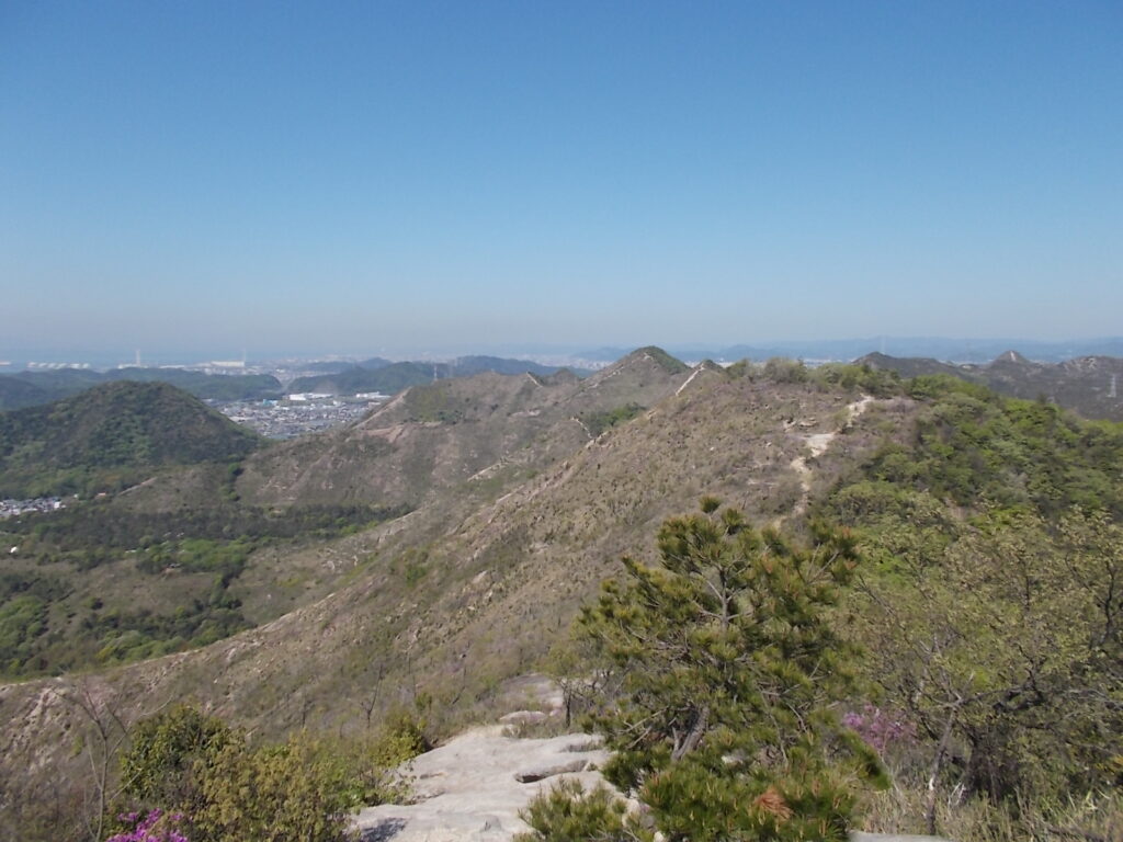 9：41　来た道を振り返ってみた様子。
