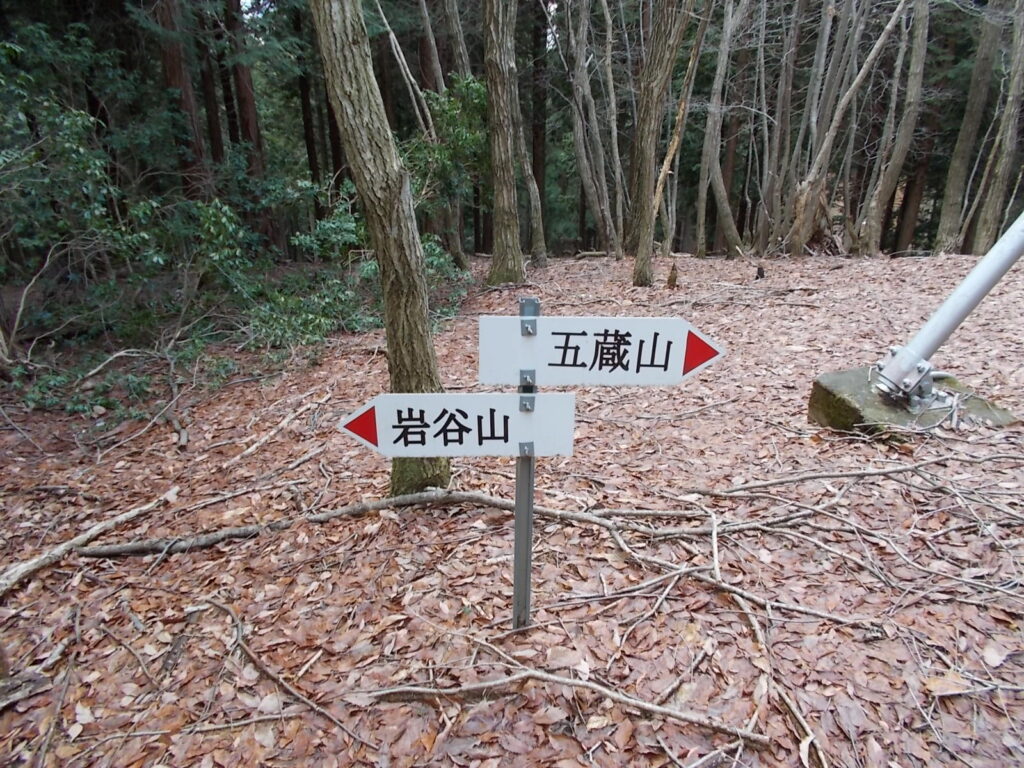11:14 ここが岩谷山への分岐になります。