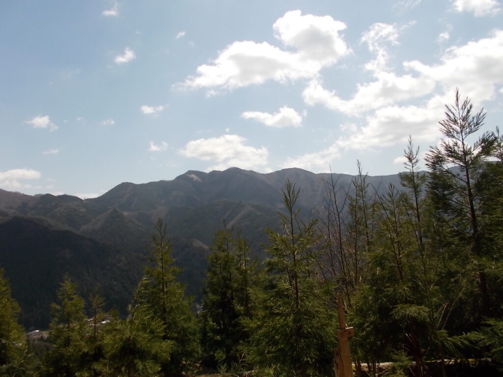 10:55 すぐに見晴らしの良いところへ出ました。こちらはおそらく植松山方面。