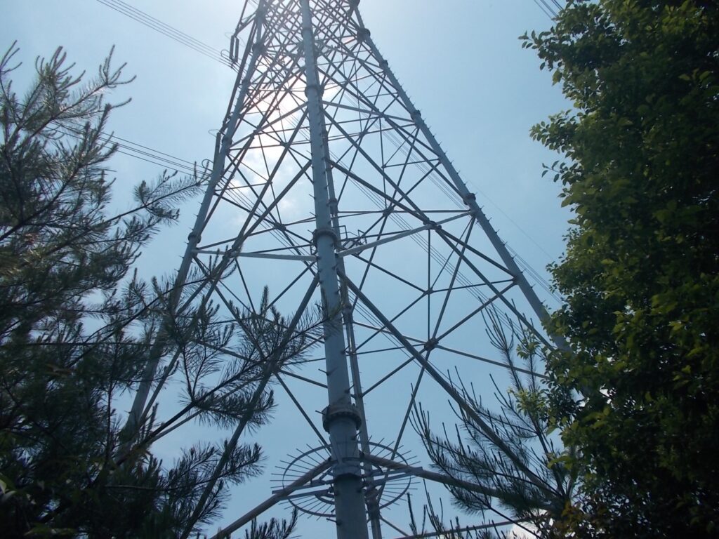 12：29　鉄塔に着きました。