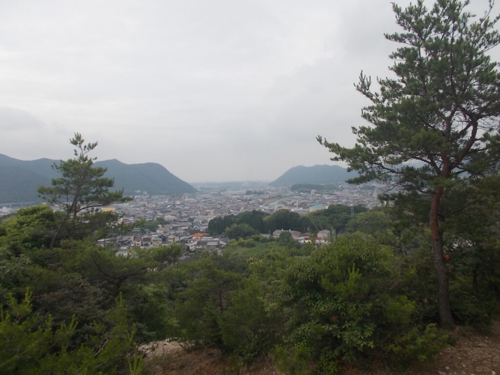 9：42　すぐに見える景色。途中、けっこう見渡せます。