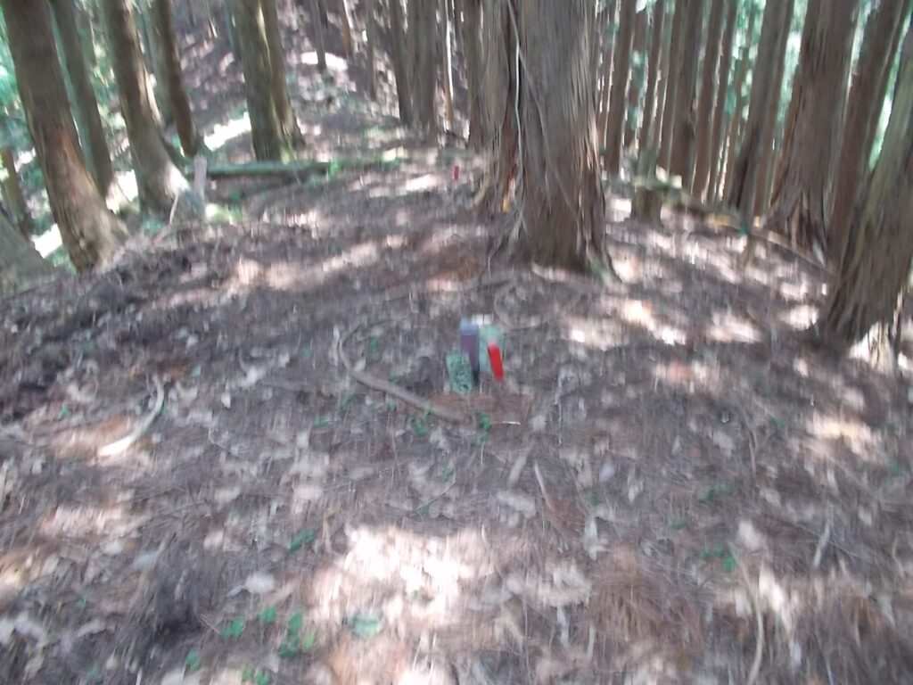 11：01　境界杭。これも目印です。