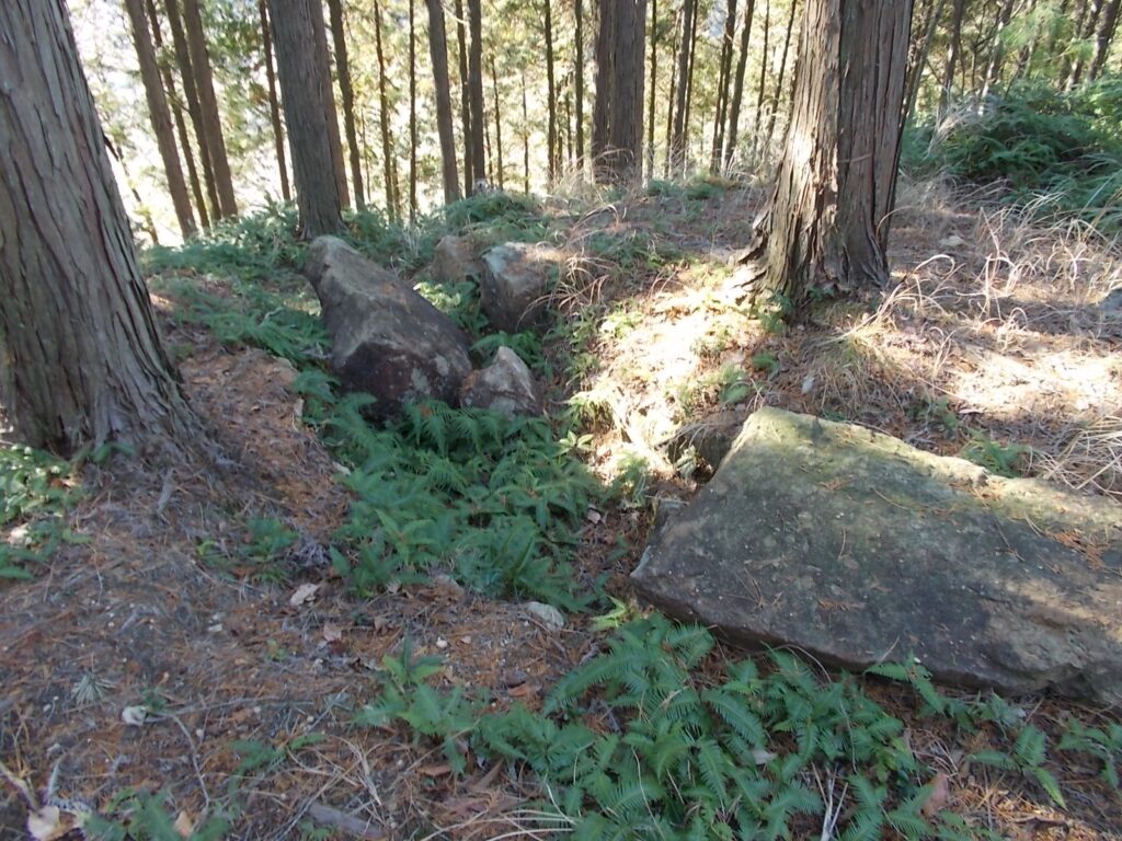 12：11　ちょっと行きすぎて戻ってきました。壊れてしまっている古墳。