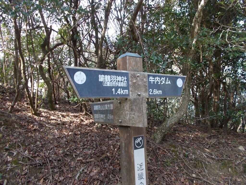 11：24　山頂へは、写真奥へ進みます。