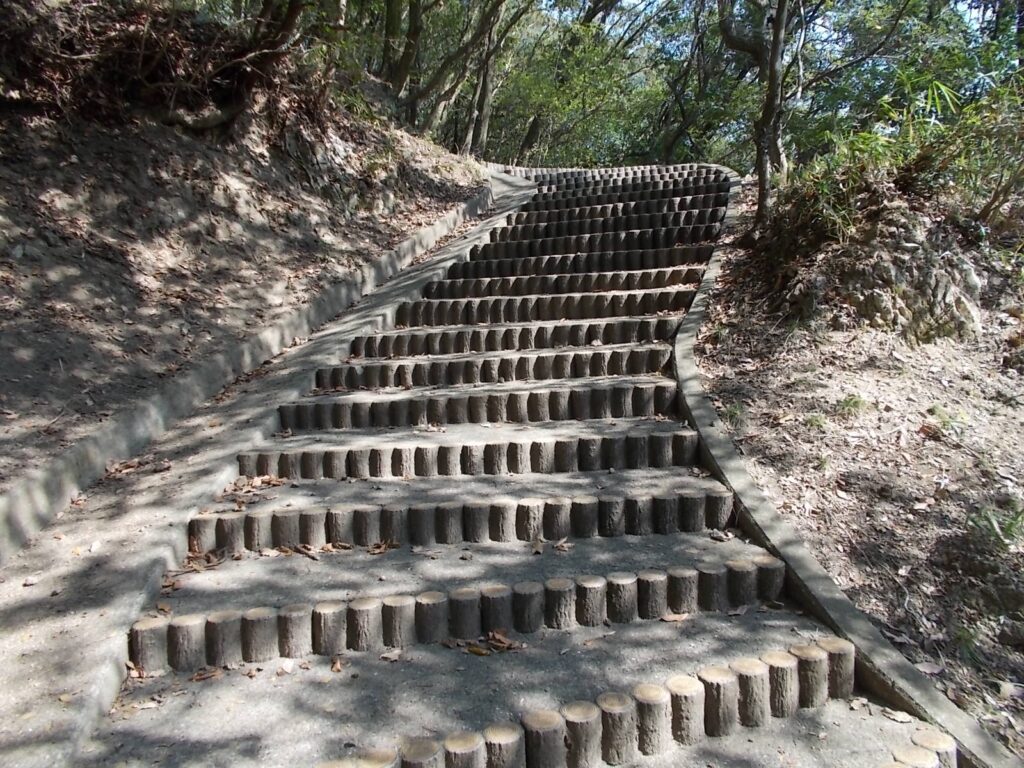 13：01　ここから階段になります。段差が低い（15cmくらい）ので歩きやすいです。