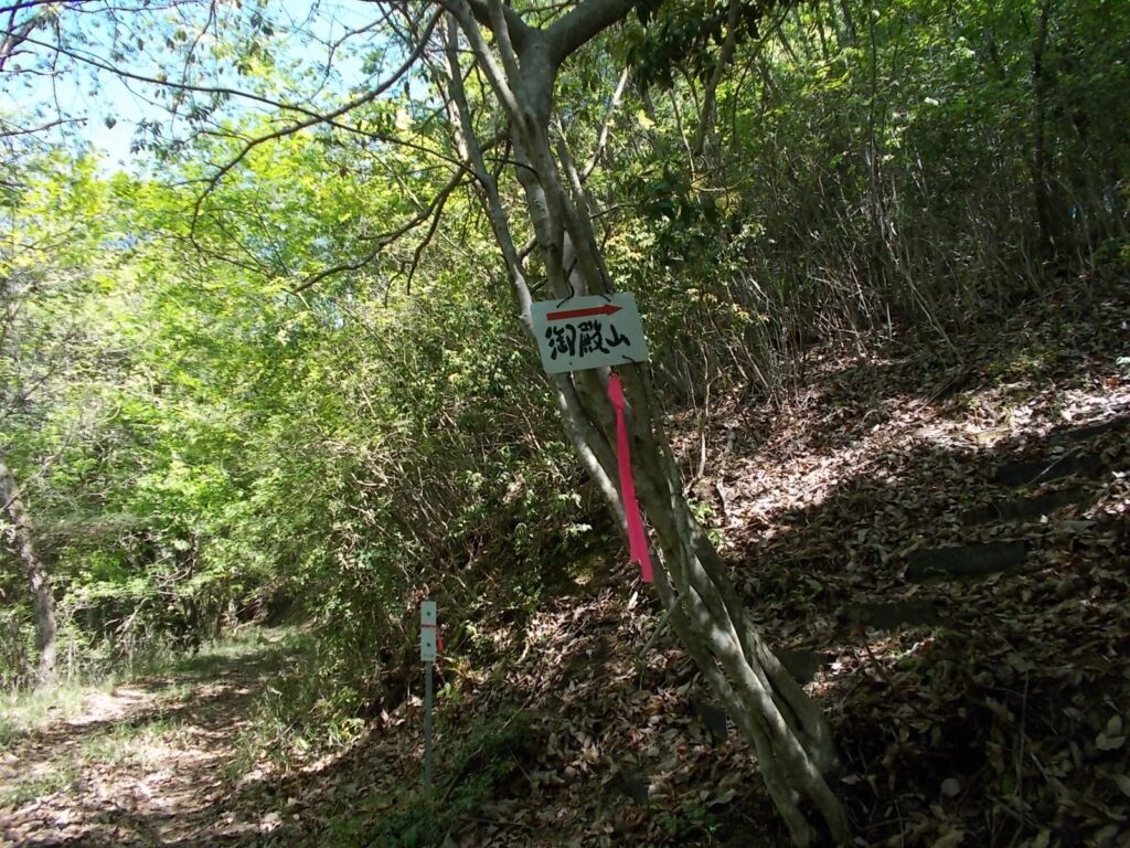 10：51　ここから斜面を登っていきます。