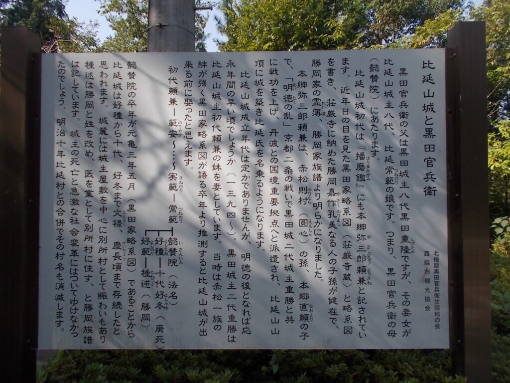 11:39 比延山城と黒田官兵衛の説明