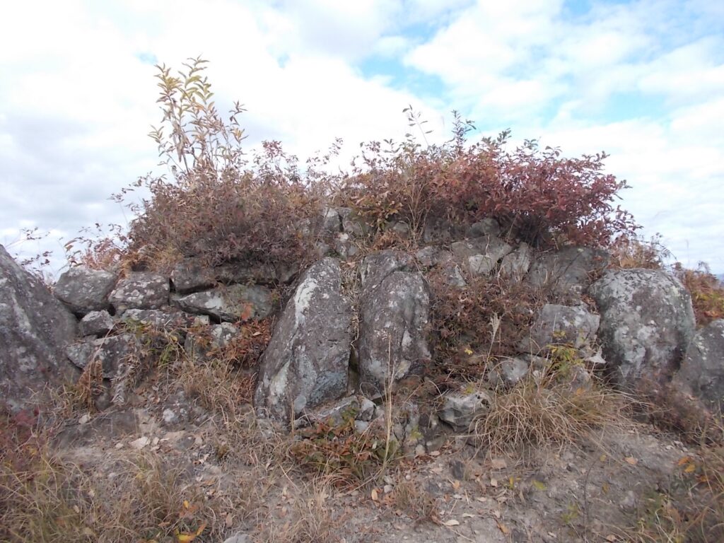 12：07　石舞台かと思ったら山城の石垣でした。