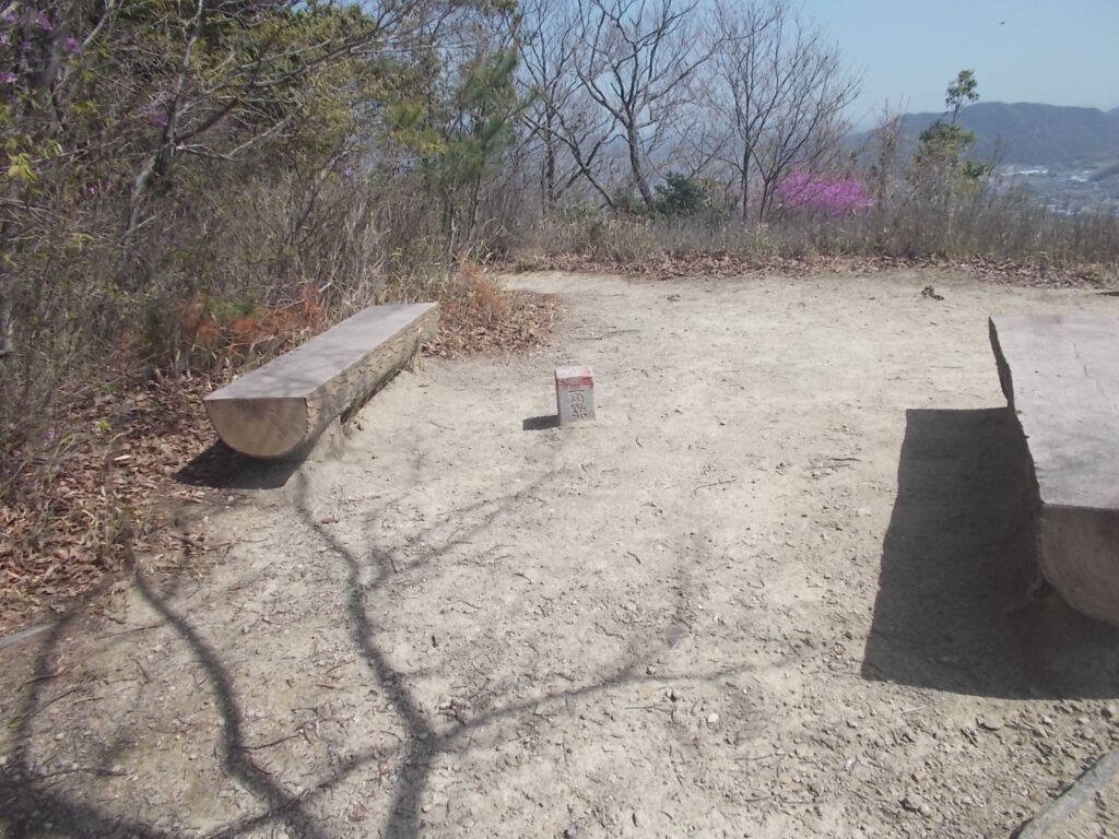 11：11　山頂展望台のある山頂の三角点