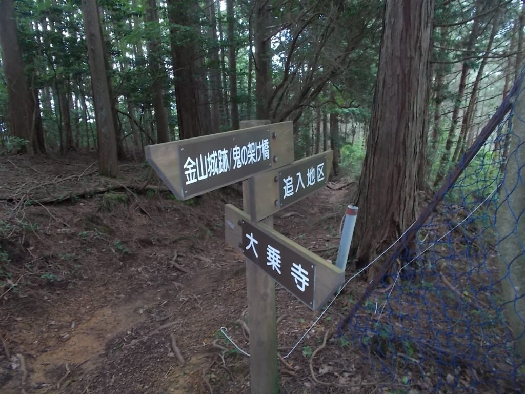 11：03　分岐　ここは追入地区へ