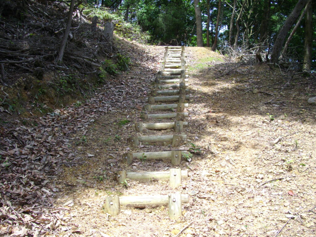 11：59　ここは整備が行き届いて、階段がたくさん作ってあります。