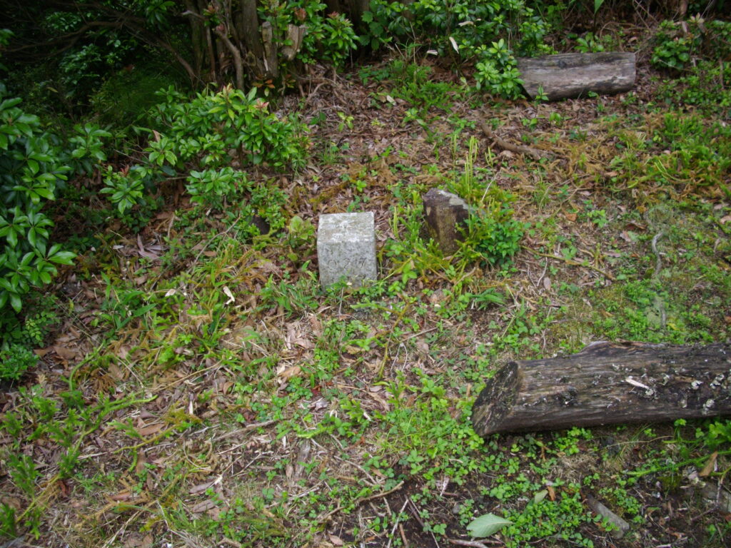 11：07　頂上の三角点です。