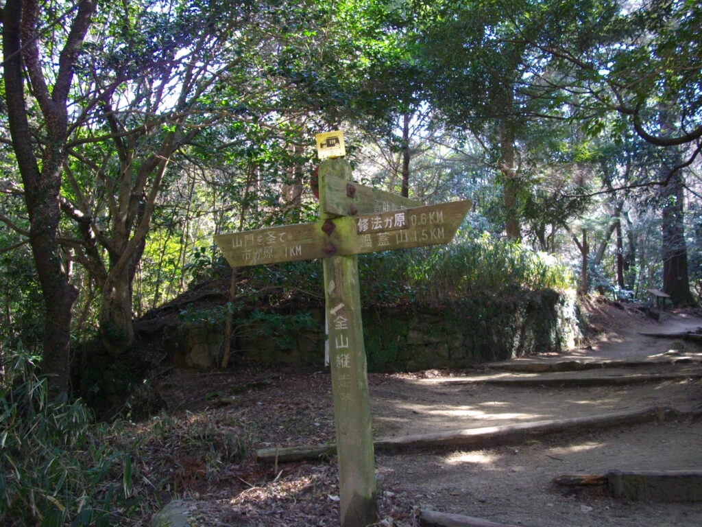 12：03　大龍寺付近の分岐点です。