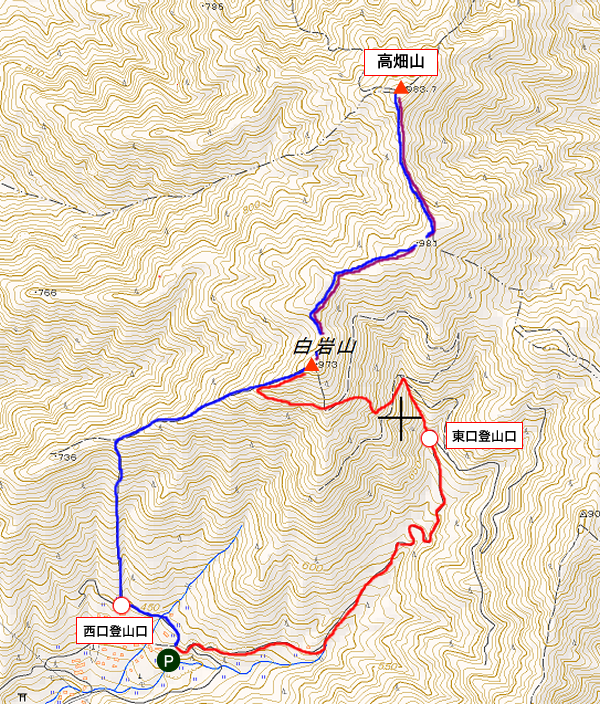 白岩山+高畑山