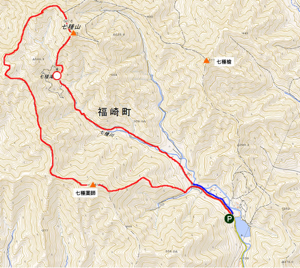 七種山と薬師峰