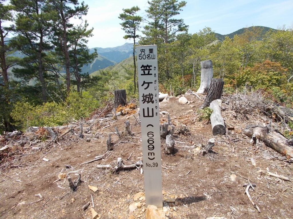 12：17　再び頂上に戻って来ました。あ〜良かった。で、登ってきた道を戻ります。