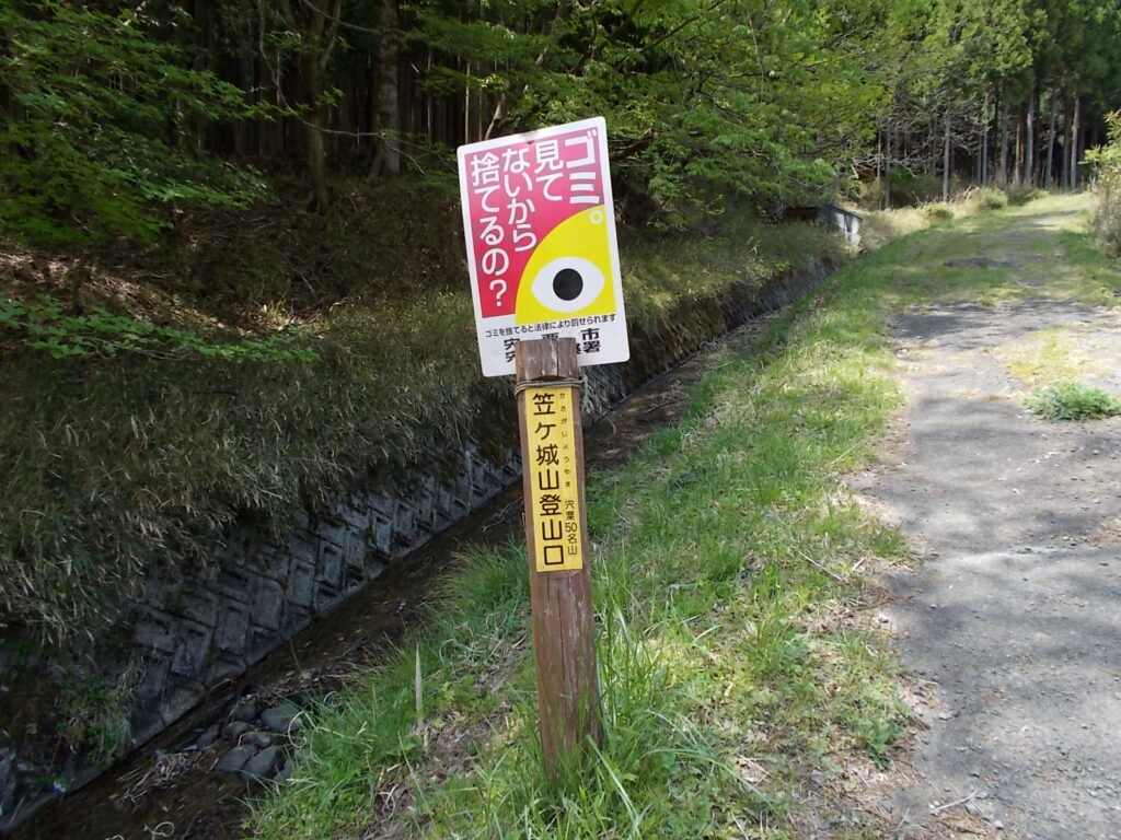 12：43　出発地点の大谷登山口に戻ってきました。