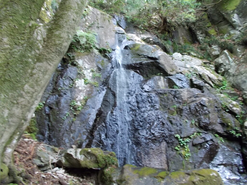 10：28　不動滝。こちらも水が少ないです。