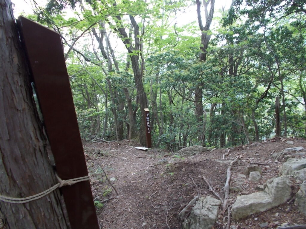 10：45　虚空蔵尊手前の分岐。ここから尾根道になります。