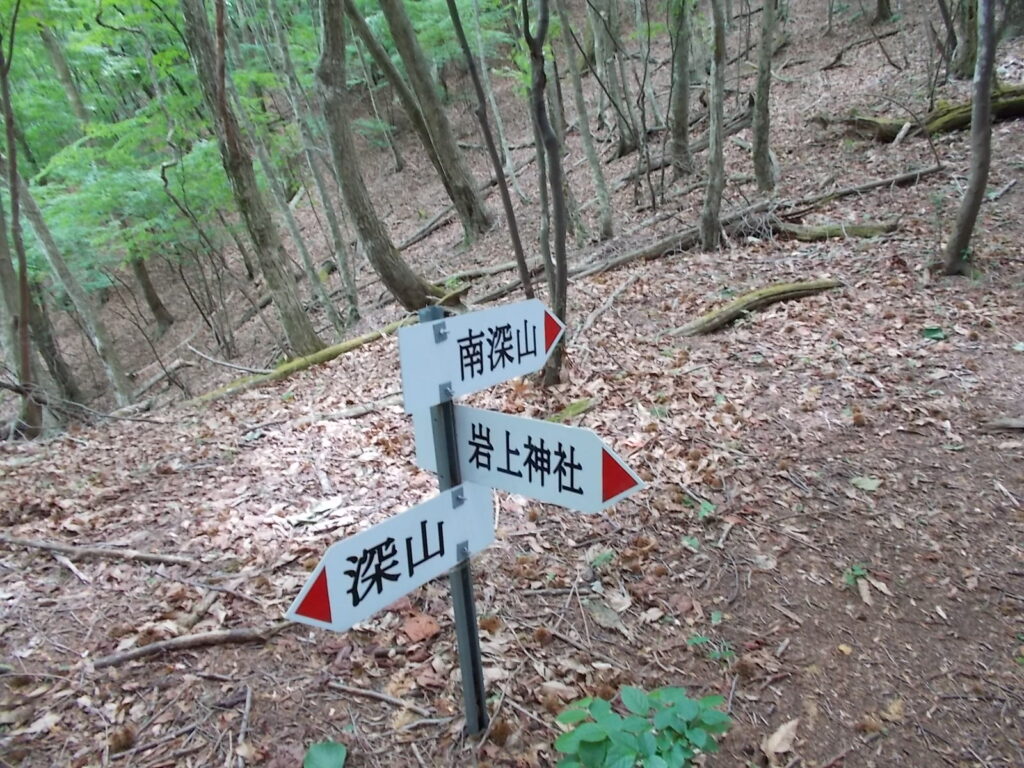 10:39 岩上神社への分岐。こちらは別ルートになります。